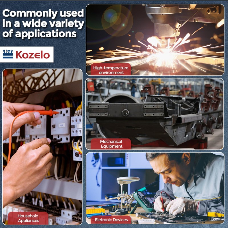 Kozelo 8pcs M4 Socket Head Cap Screws Bolts Nuts Assortment