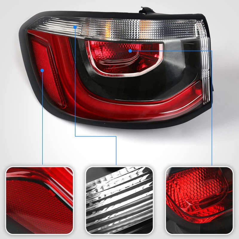 Huray Left Outer Tail Light Fit for Jeep Compass 2017-2021