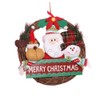 Christmas Wreath for Front Door Reindeer Snowman Santa Rattan Wreath