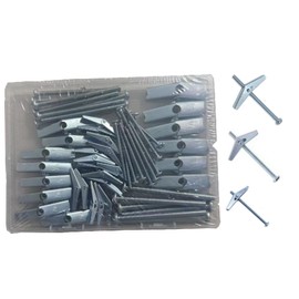 SKYWKX Toggle Bolts Anchors and Screws kit - 30 Sets Mixed Heavy Duty Butterfly Toggle Bolts and Wing Set for Hanging Heavy Items on Drywall Wood Ceiling Hollow Sheetrock(1/8-1/4-3/16 Mix 30sets)