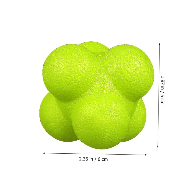 Mipcase 6 Pcs Hexagonal Reaction Balls Agility Training for Sports