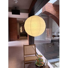 Hytsoeee(19.69Inch) Large Round Paper Lantern Lamp shade,White Rice Paper Lamp Shade,Foldable Paper Lantern Lampshade for Home Indoor Living room,Bedroom,Ceiling Decor