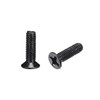 sourcing map M3 x 10mm Phillips Screw Fastener Black for