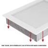Kratki Ventilation Grille Fireplace Grille 17 cm x 30 cm