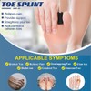 Toe Splints for Straightening Toes Straightener Adjustable Toe Corrector Brace