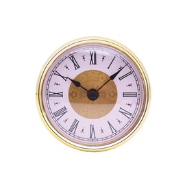 MoreChioce 80 mm (3-1/8 inch) Quartz Movement, Quartz Clock Insert with Roman Numeral Pocket Watch Movement Quartz Movement Inserts Built-in Clock