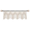 GCOVELIS Boho Valance Macrame Curtains for Windows Macrame Valance for