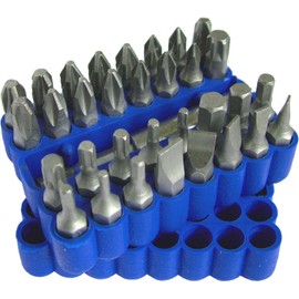 Toolzone - 33 Piece Screw Driver Bit Set with Holder
