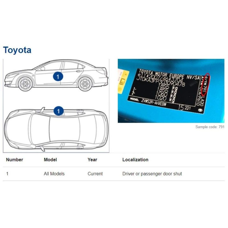 Genuine Colors Paint Pen Black 211 for Toyota 4RUNNER PRIUS