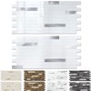 Yipscazo 20 Sheets Peel and Stick Stone Metal Backsplash Tiles,