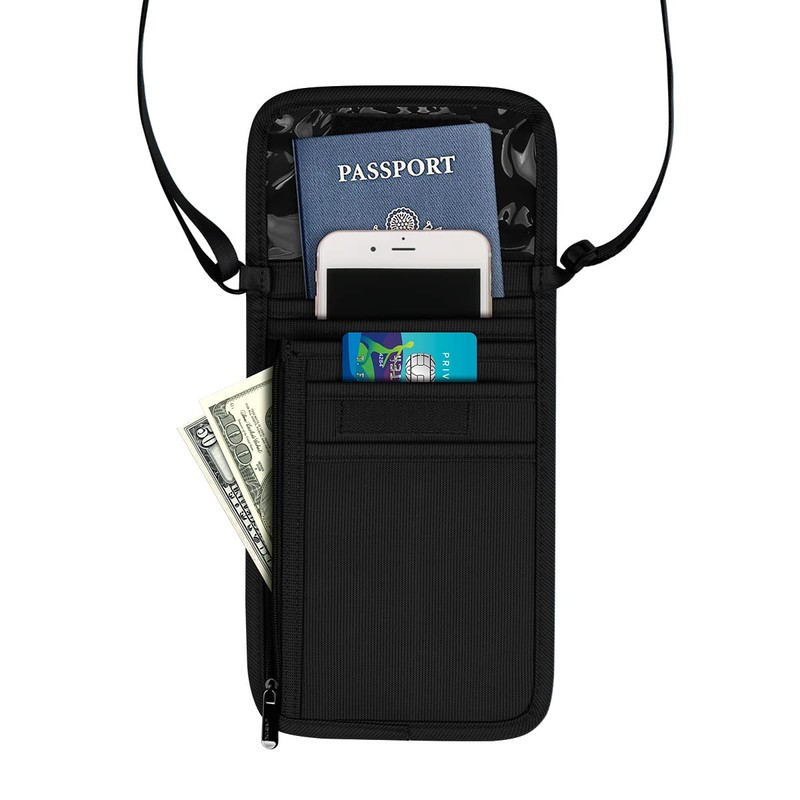 ARVOK Passport Case, Neck Lowering, matte black