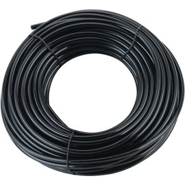 UCLEVER 10m Micro Irrigation Tube, 1/4 Inch Drip Irrigation Line, Watering Tubing Hose, I.D 4mm/O.D 6mm Black Supply Pipe for Garden Irrigation System