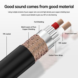 ZTOXLR XLR Splitter Y Cable 2 Female to 1 Male, Microphone XLR Breakout Cable Balanced Left and Right Dual Female to Single Male, for Mixer/Speaker/MIC, 10FT-2Pack