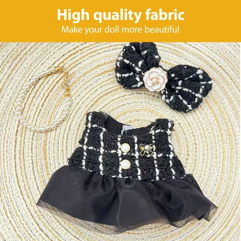 NHQZ Bekleidung für 17cm Plüsch, Kuscheltier Kleidung Outfit nur Bekleidungs