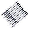 Gripper Ballpoint Pens, BLACK, Fine Point (0.5mm), Pack of 10,