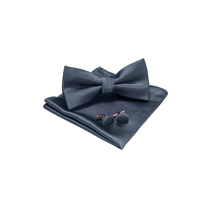 Jemygins Set for Men - Includes Plain Bow Tie, Men’s