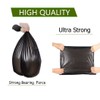 Feisco 2 Gallon Strong Black Trash bag Garbage Bag Bin