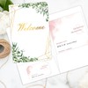 Gold Foil 6x9 Inch Welcome Documents File Folders with Two