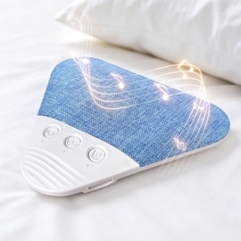 LENRUE Under Pillow Speaker for Sleeping, All New White Noise Bluetooth Pillow Speakers Under Pillow, Auto-Off Timer, Bluetooth 6.0, TF Slot, USB C Powered for Side Sleeper