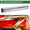 Motoforti 2.5" OD 18inch Length Straight Exhaust Pipe Tube T316