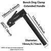 Clamp Adjustable Table Clamp 19mm Aluminum Alloy Bench Dog Clamp