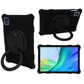 AKNICI Universal Tablet Case for Teclast M50 Pro/Teclast M50 / Teclast M50HD Gaming Tablet 10 Inch [2023] with 360° Rotating Stand/Pen Holder/Handle, Black