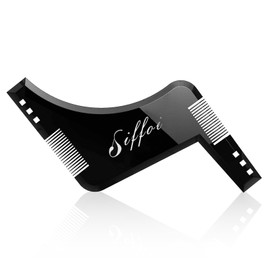 Siffoi Men's Beard Shaping Styling Tool with Comb, 2025 Version Precision Edging for Jaw, Cheek & Neck Lines, Works with All Beard Razors & Trimmers (Small)