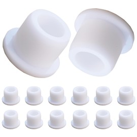 12 PCS Bathtub Jet Covers Silicone Hole Plug White Tube Plugs Waterproof Bathtub Plug Fit for 12mm Bathtub Hole