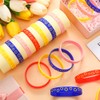 Suncalla 24 Pcs Blue Gold Ring Silicone Bracelets Gifts Video
