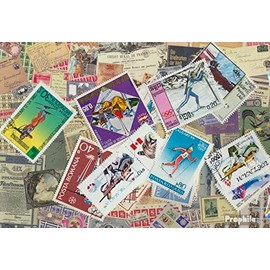 Prophila Collection Motifs 25 Different Biathlon Stamps (Stamps for Collectors) Winter Sports (Ski/Ice Hockey/Bob …)