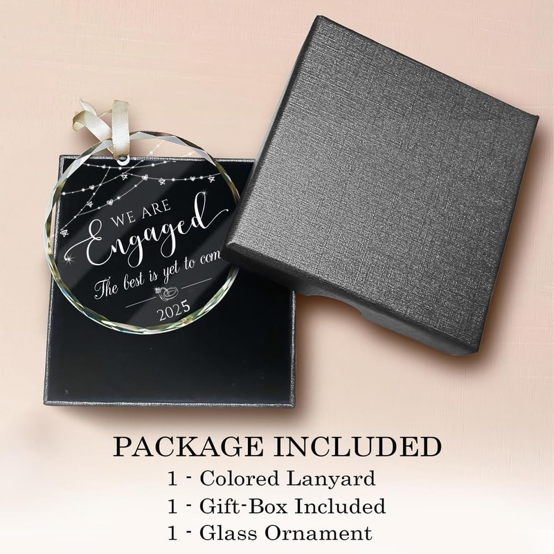 Engaged Ornament 2025 - Gifts for Newly Engaged Couples -