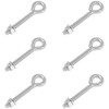 6 Pieces Closed Eye Bolts with Long Handles – Heavy-Duty