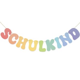 COLOFALLA First Day of School Girl Decoration Garland School Child Decoration School Child Garland School Decoration Banner First Day of School Made of Paper School Child Banner for Boys Girls