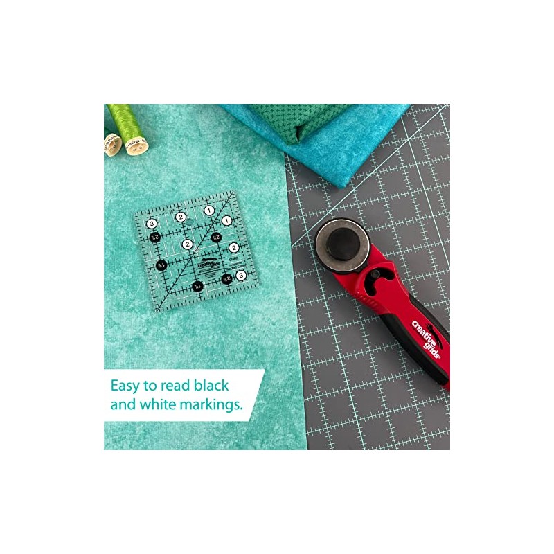 Creative Grids Quilt Ruler 3-1/2in x 3-1/2in Square – CGR3