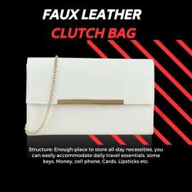 Starz L.Green Women's Elegant Faux Leather Clutch Bags Wedding Party Evening Ladies Handbag