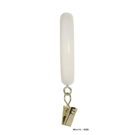 Kirsch Wood Drapery Rings w/Eyelet & Removable Clip Wood Trends - 1 3/8" - White
