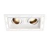 Saxby 94754 Matt White Twin/Double Trimless 360 Deg Tilt Dimmable