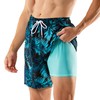 BRISIRA Mens Swim Trunks Swim Shorts 7 inch Compression Liner