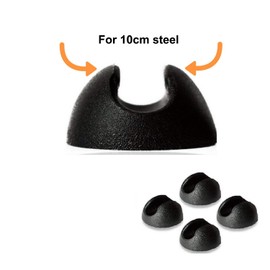 Drenky 4 Pieces Hairpin Leg Foot Protection Cover Top New Tighter Floor Glides Four Pack Top Clip Guards for 10 mm Steel Hairpin Table Legs