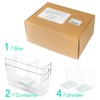 Breastmilk Storage Container with L Shaped Separator Boards, Dividers Will