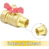 drado Ball Valve Brass 3/4 Inch with Wing Handle, Ball