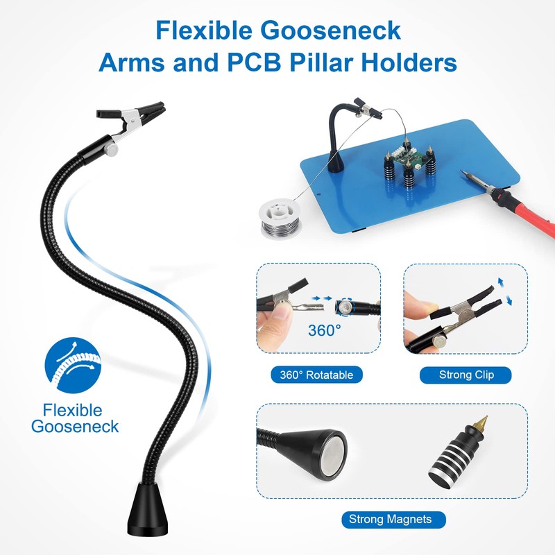 Magnetic Helping Hands Soldering, Helping Hand Tools, Third Hand with