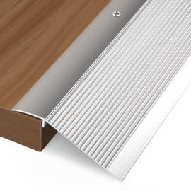 Jiekayi Aluminum Floor Transition Strip, Threshold Ramps for Doorways, Bridge The Height Less Than 1.6″, for Tile Hardwood Laminate Vinyl Concrete, Size 36 x 3.9 x 0.35in (Silver)