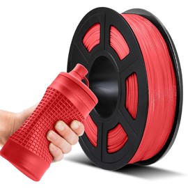 JAYO TPU Filament 1.75mm, 3D Printer Filament, Dimensional Accuracy +/- 0.03 mm, 0.5KG 1 Spool, 95A, TPU Red