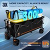 Navatiee Big Wheels Collapsible Wagon Cart Foldable, Heavy Duty Beach