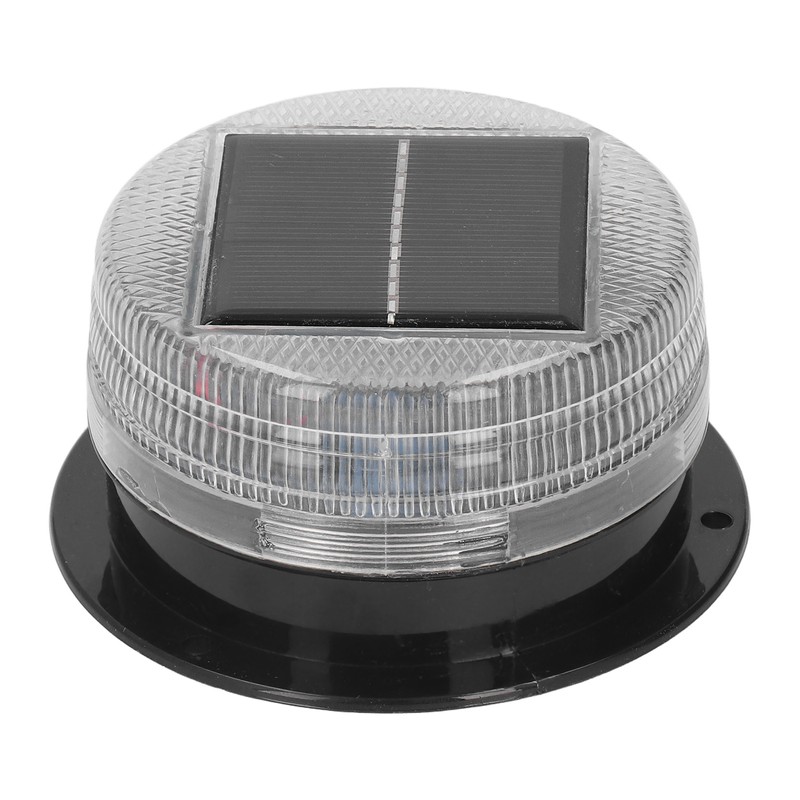 Solar Warning Light 6 LED Beads Red Blue Alternate Waterproof