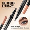 EONFAVE Waterproof 3D Eyebrow Pencil with 4 Fork Tips, Microblading