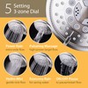 Hydroluxe For California High Pressure 24-setting Handheld & Rain Shower