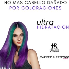 HR HERMOSO REMEDIO – Leave‑In Capilar Reparador 120 ml Acondicionador sin Enjuague, Sin Sulfatos, Parabenos, Sal ni Siliconas Repara Cabello Dañado, Hidrata, Protege Color y Controla Frizz