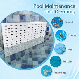 Pool Skimmer Guard Kit Pool Skimmer Net Leaf Skimmer Catcher Shield Protective Spring Action Net System Leaf Protection Debris Prevent Blockage Easy Assembly Durable Fit Over All Skimmer Openings